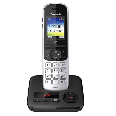 Panasonic KX-TGH720ES Digital Cordless Telephone with Automated Call Block and Answering Machine Landline Phones Panasonic   