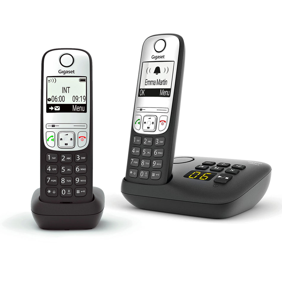 Gigaset A690A Cordless Phone, Twin Handset with Answer Machine