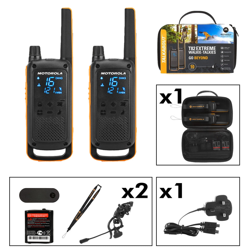 Motorola TALKABOUT T82 Extreme Walkie Talkies Two Way Radios Motorola   