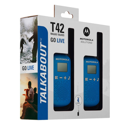 Motorola TALKABOUT T42 Eight Pack Two-Way Radios in Blue Two Way Radios Motorola   