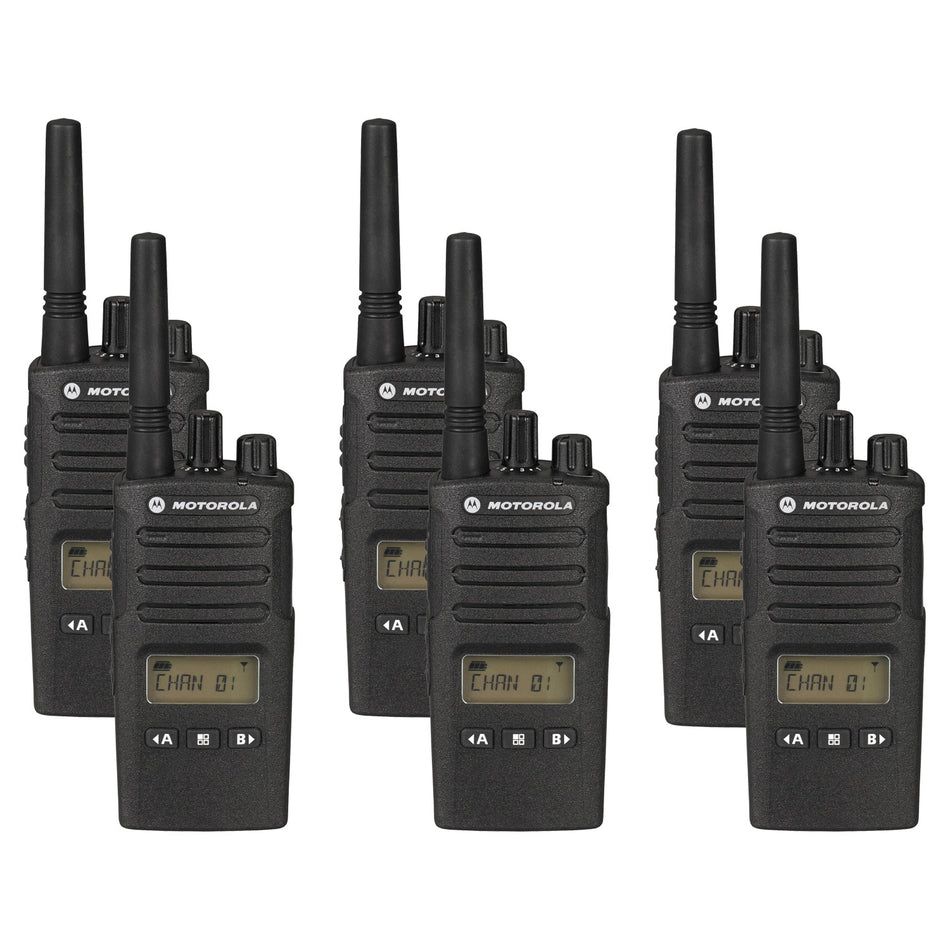 Motorola XT460 Six Pack Two-Way Radios with Charger