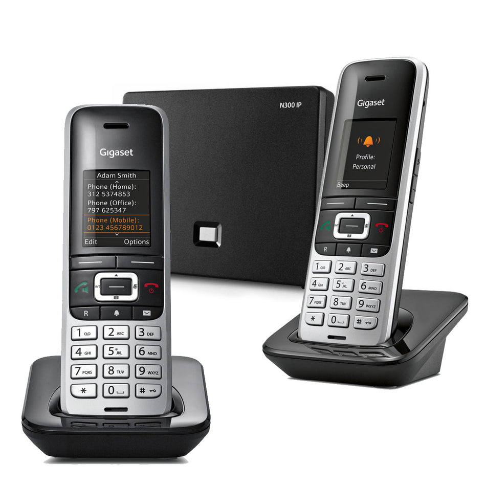Gigaset Premium 100A VoIP Cordless Phone, Twin Handset