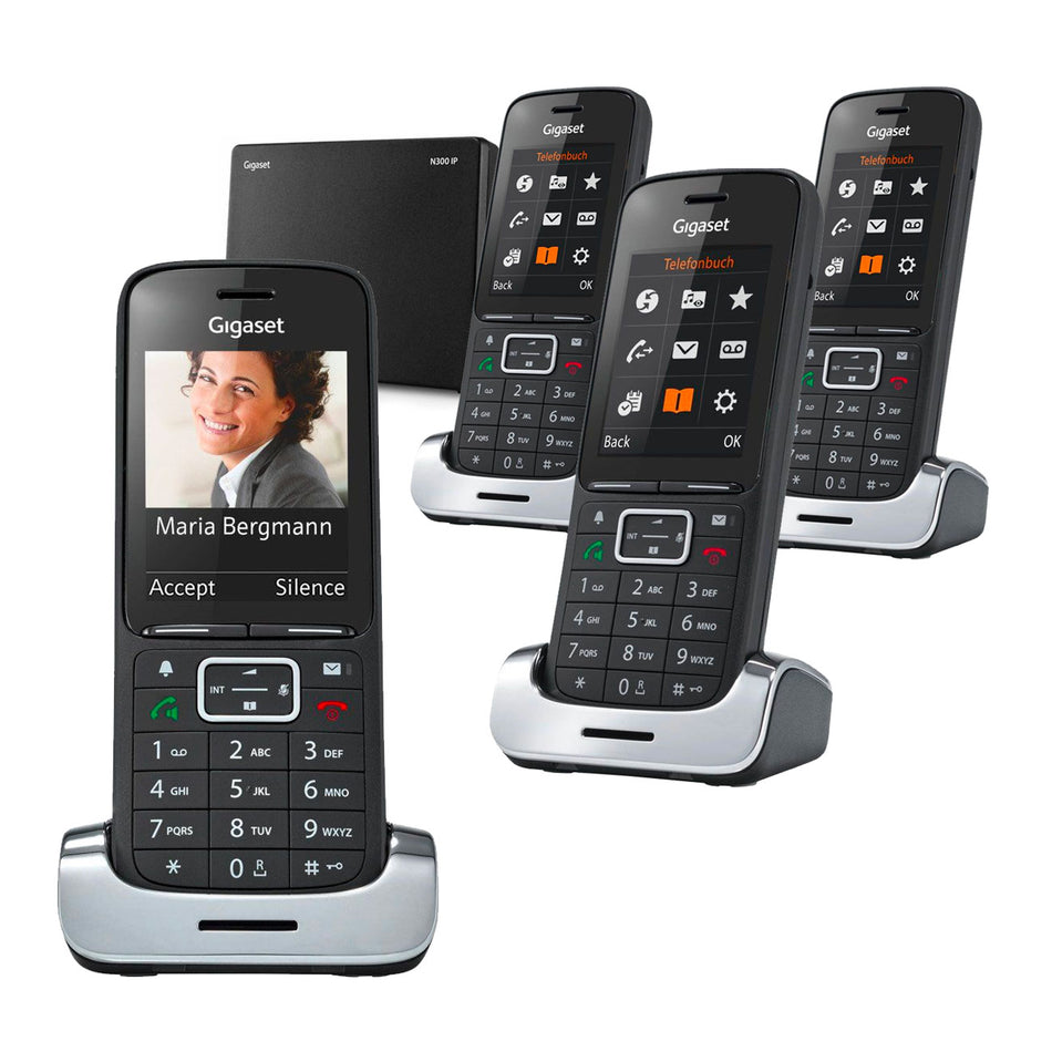 Gigaset Premium 300A VoIP Cordless Phone, Quad Handset