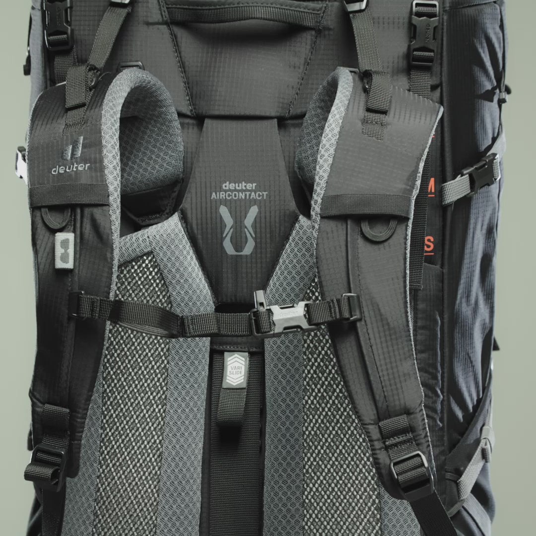 deuter Aircontact Pro 75+10 Backpack | Black Rucksacks & Backpacks deuter
