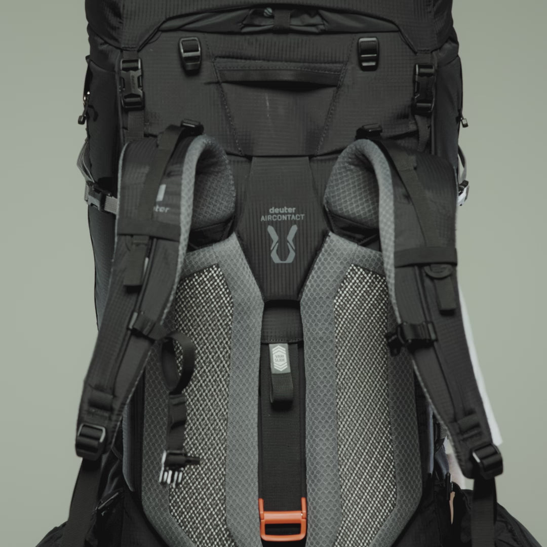 deuter Aircontact Pro 75+10 Backpack | Black Rucksacks & Backpacks deuter