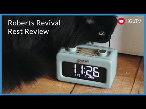 Roberts Revival Rest DAB Radio Alarm Clock, Duck Egg Digital Radios Roberts