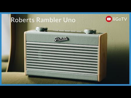 Roberts Rambler Uno DAB/DAB+/FM Bluetooth Digital Radio in Pastel Cream Digital Radios Roberts