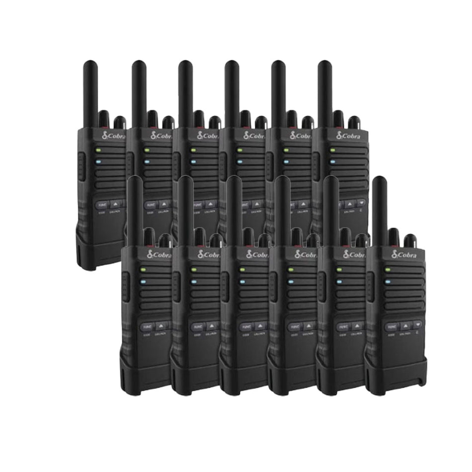 Cobra PX650 Walkie Talkies, Twelve Pack Two Way Radios Cobra