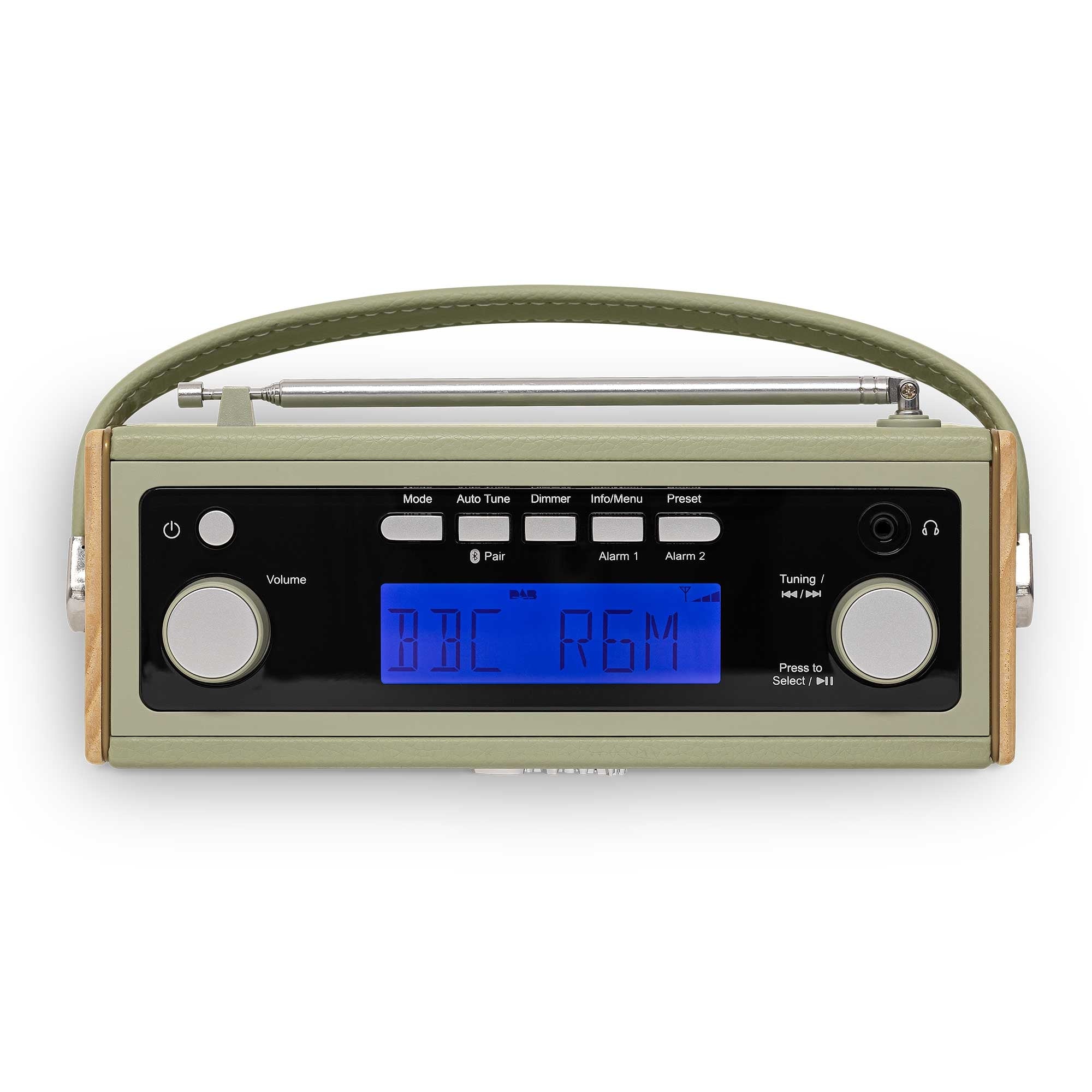 Roberts liGo - Radio – Leaf Speaker, Portable BT Green Stereo Rambler &