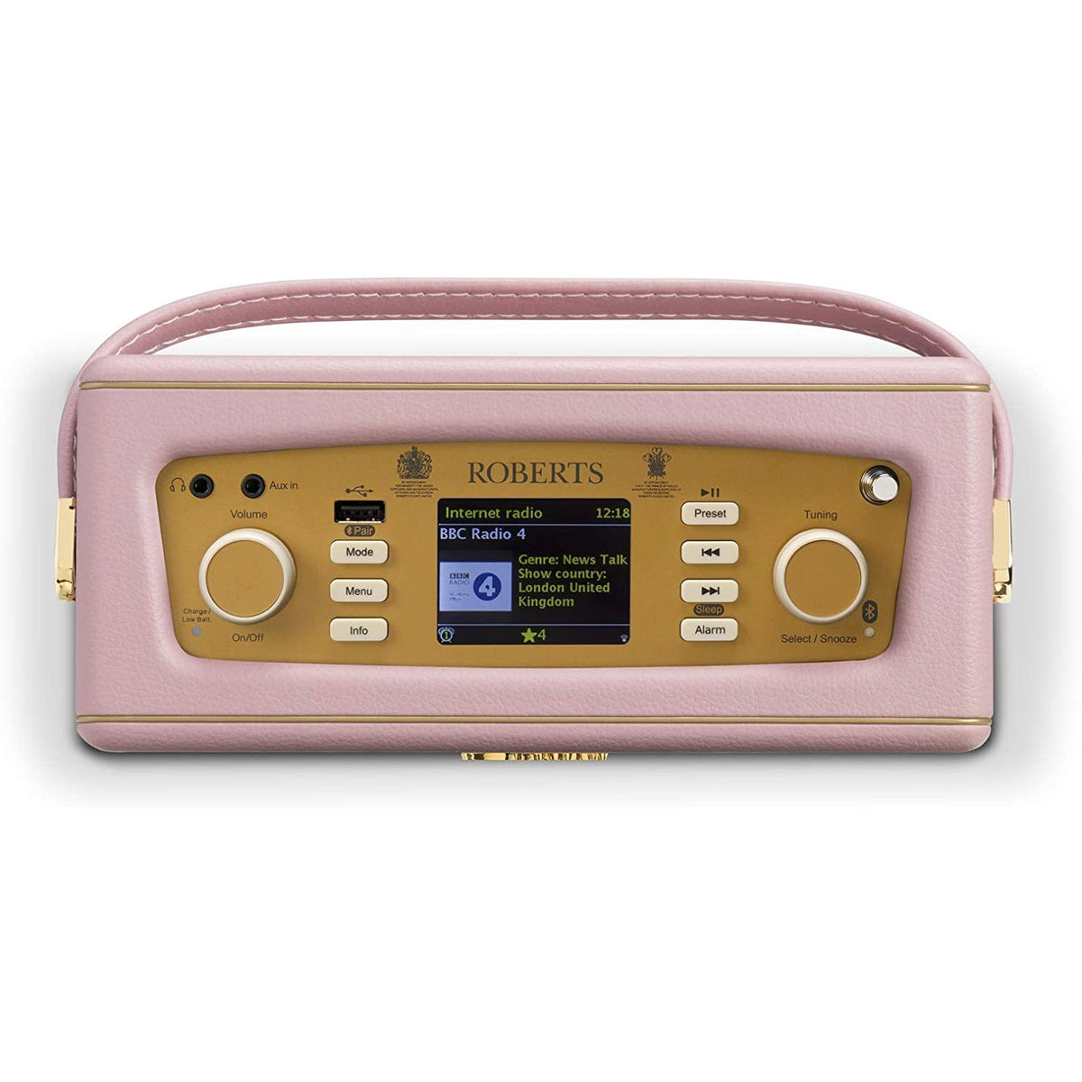 Roberts Revival iStream 3L DAB+/FM Internet Smart Radio with Bluetooth in Dusky Pink Digital Radios Roberts   