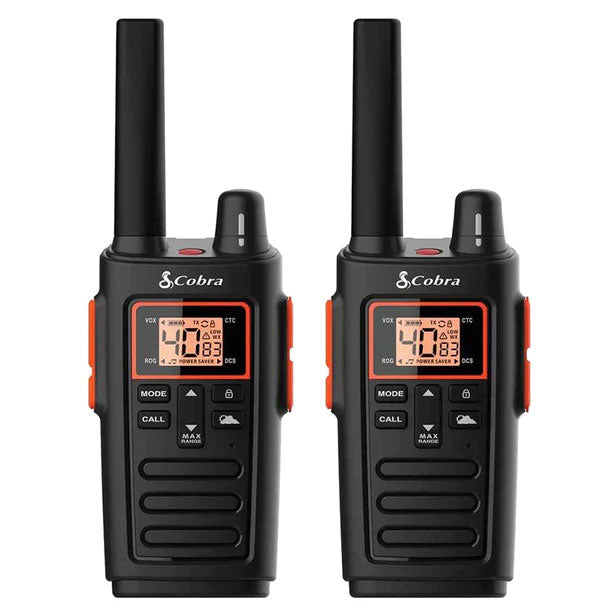 Cobra RX380 Walkie Talkie, Twin Pack Two Way Radios Cobra