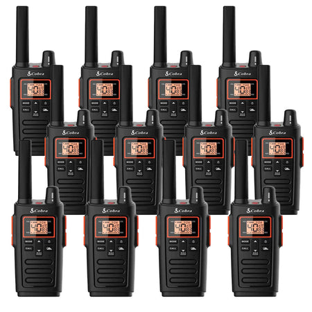 Cobra RX380 Walkie Talkie, Twelve Pack Two Way Radios Cobra