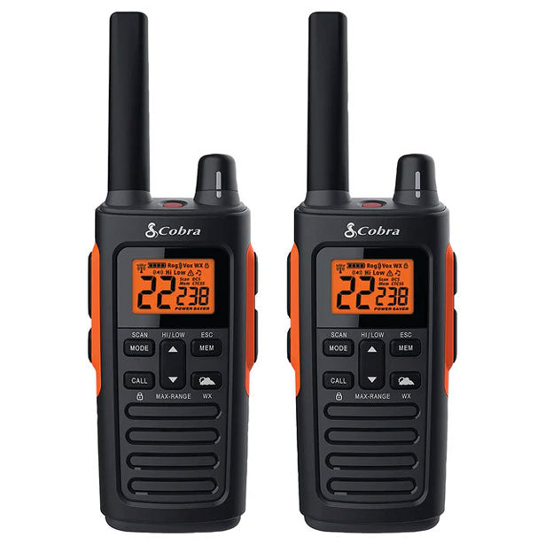 Cobra RX680 Walkie Talkies, Twin Pack Two Way Radios Cobra
