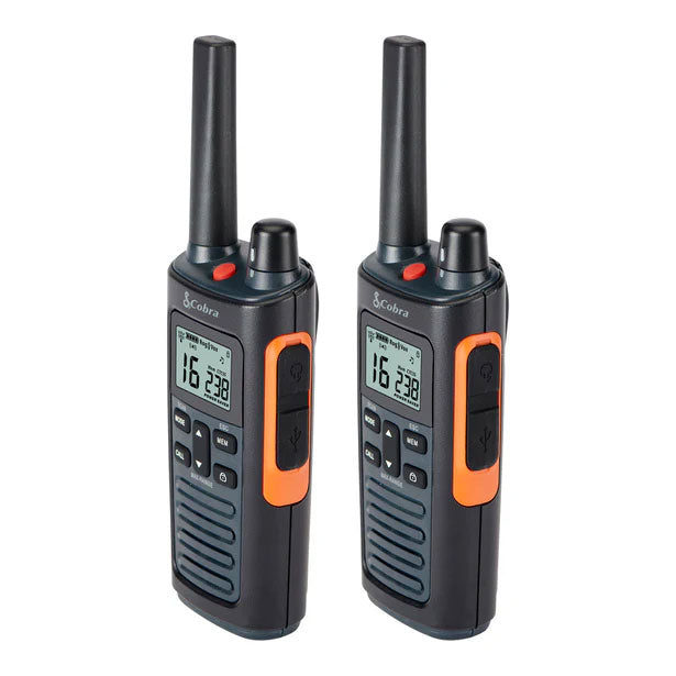 Cobra RX680 Walkie Talkies, Twin Pack Two Way Radios Cobra