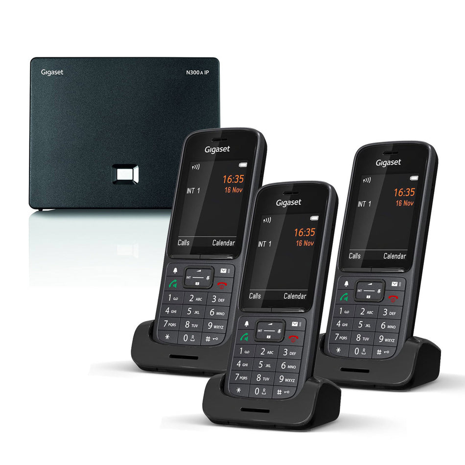 Gigaset SL800 Premium VOIP Cordless Phone, Trio Handset