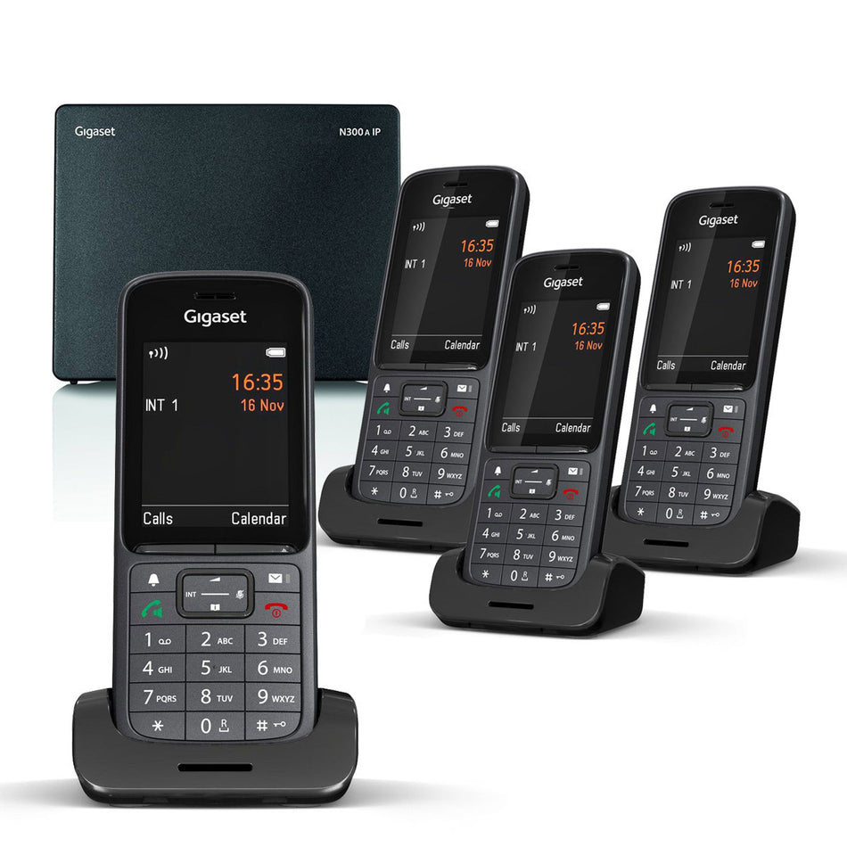 Gigaset SL800 Premium VOIP Cordless Phone, Quad Handset