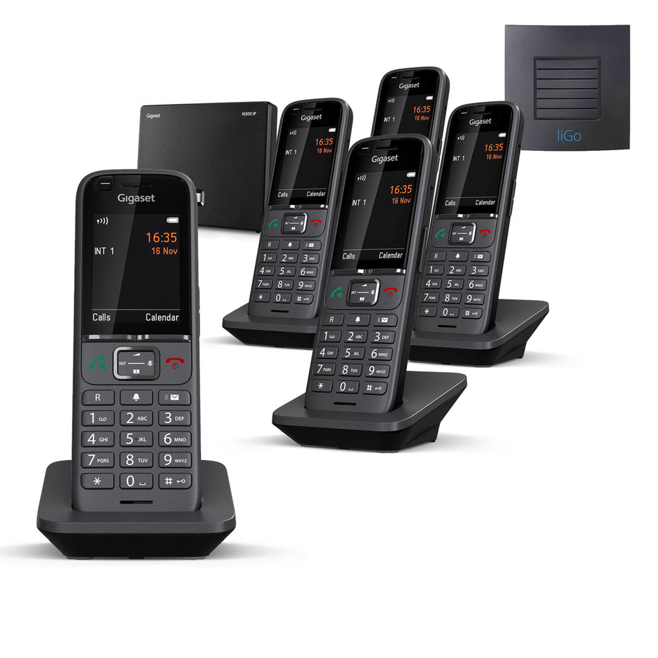 Gigaset Premium S700 Long Range Cordless Phone, Five Handset