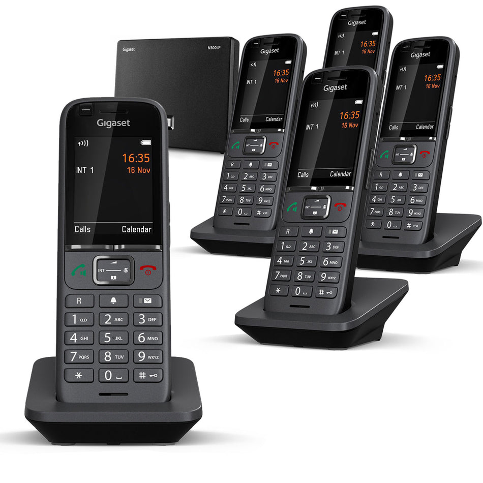 Gigaset Premium S700 VOIP Cordless Phone, Five Handsets