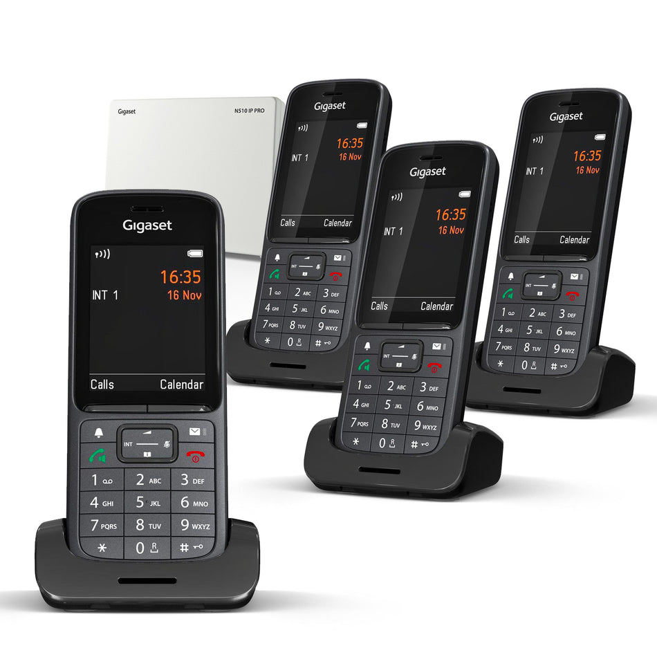 Gigaset SL800 Pro VOIP Cordless Phone, Quad Handset