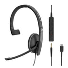 Sennheiser SC 135 USB-C & 3.5mm Mono Corded Headset for PC & Mobile Corded Headsets Sennheiser   