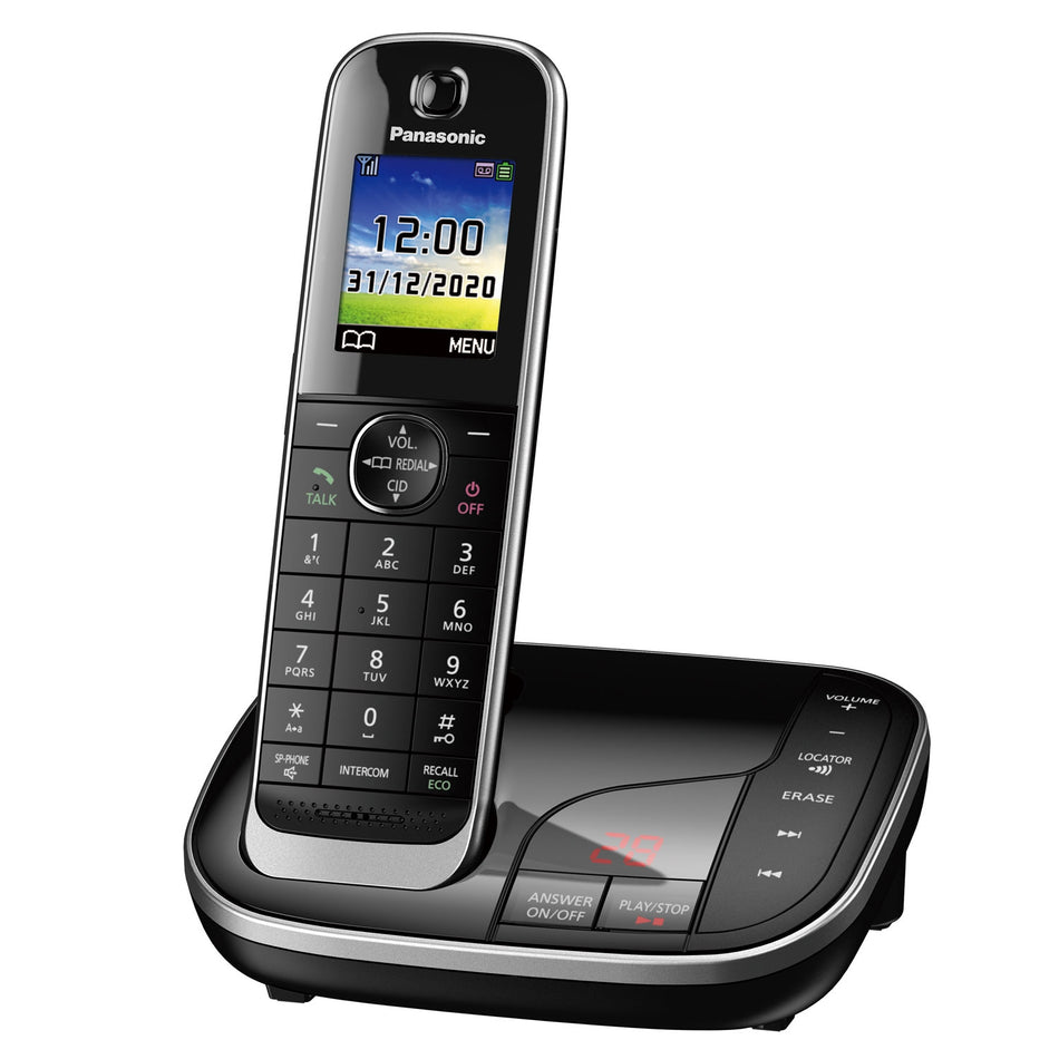 Panasonic KX-TGJ320EB Cordless Phone, Single Handset with Nuisance Call Blocker