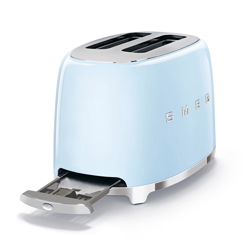 Smeg TSF01PBUK Slice Toaster in Pastel Blue