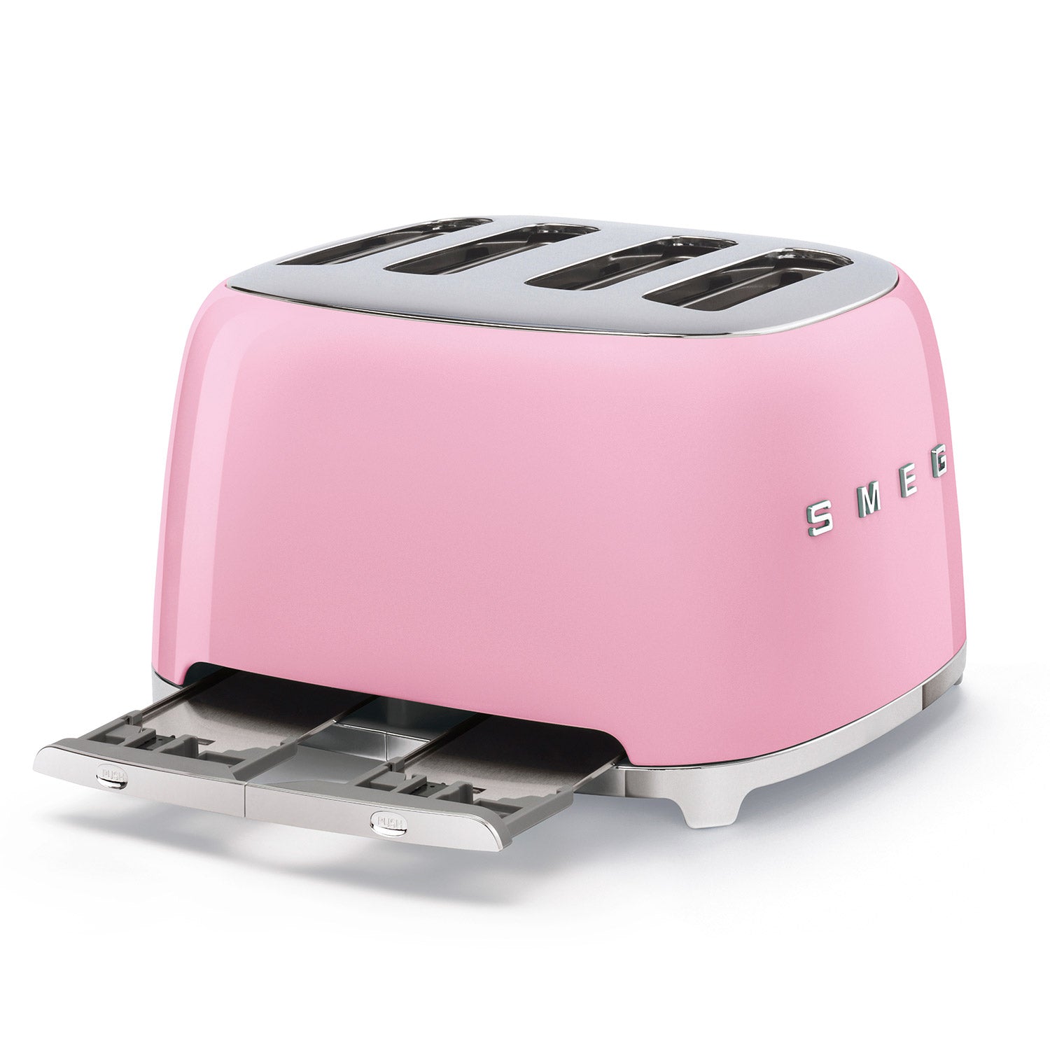 Smeg 50s Retro Style 4 Slice Toaster in Pink