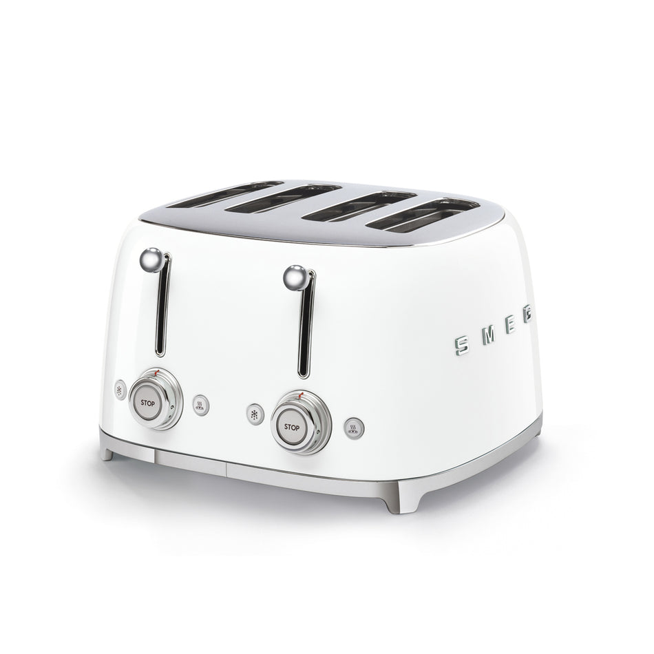Smeg 50s Retro-Style 4 Slice Toaster in White