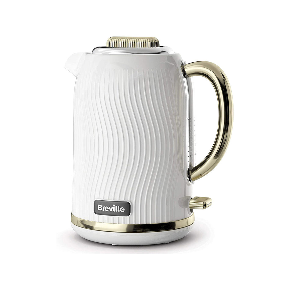 Breville Flow Kettle in White and Gold