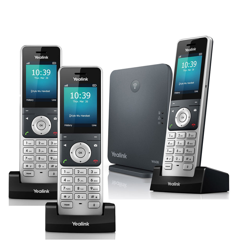 Yealink W60P VoIP Cordless Phone, Trio Handset