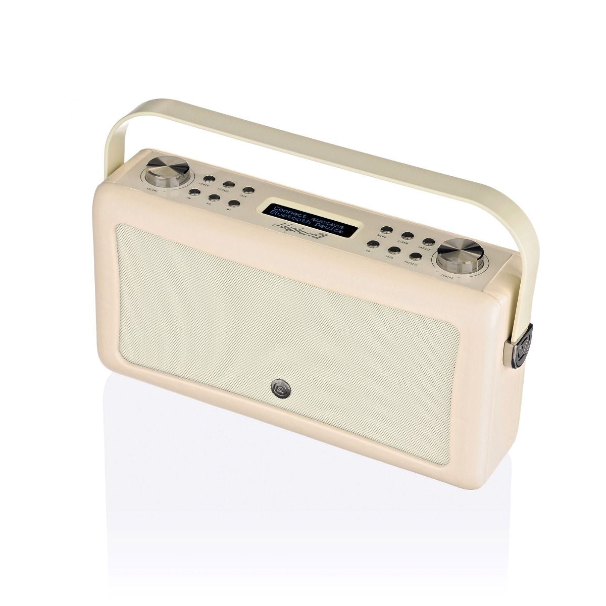 VQ Hepburn Mk II  Portable DAB+/FM Radio & Bluetooth Speaker with Rechargeable Battery Pack in Cream - 4