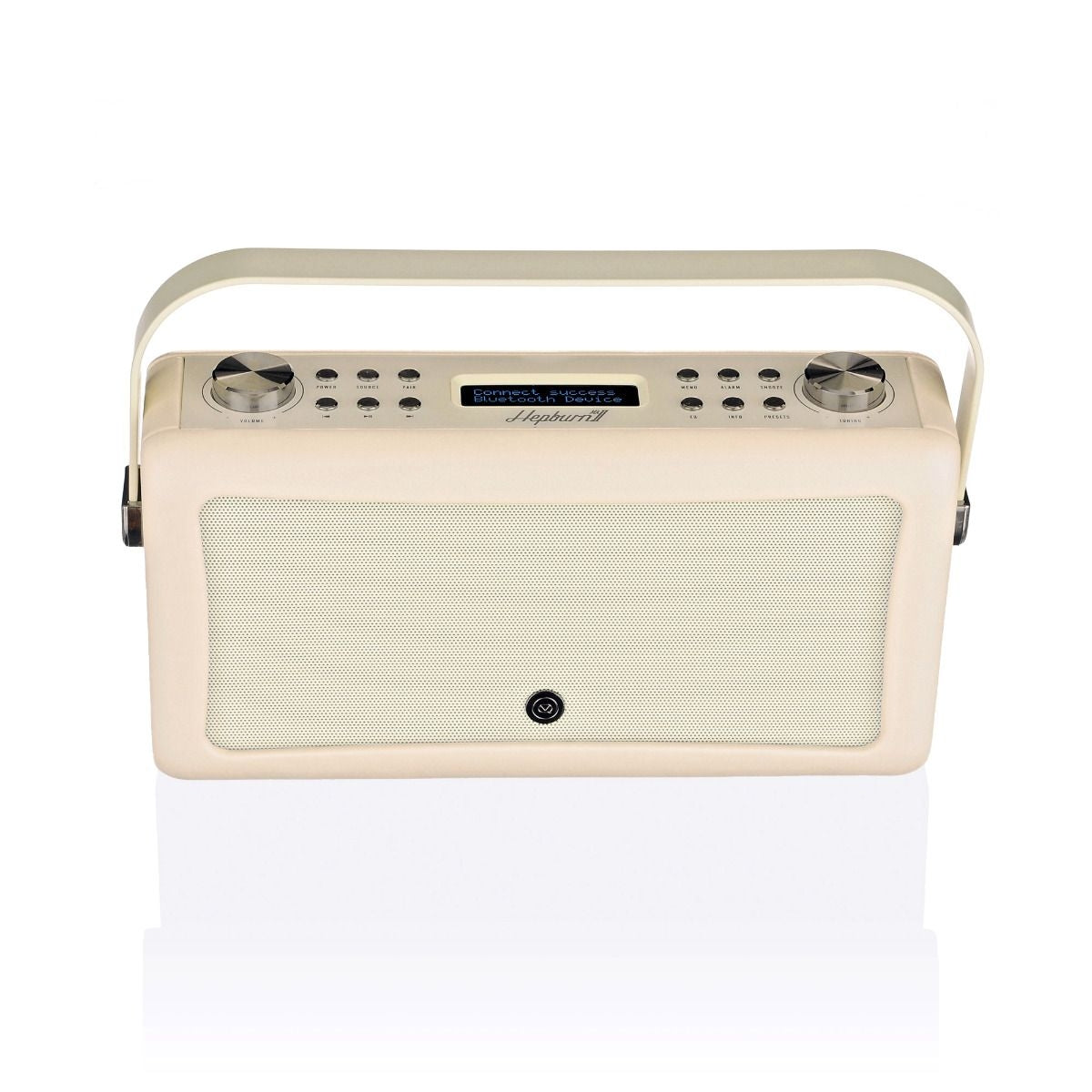 VQ Hepburn Mk II  Portable DAB+/FM Radio & Bluetooth Speaker with Rechargeable Battery Pack in Cream - 6
