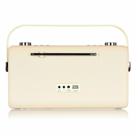 VQ Hepburn Mk II  Portable DAB+/FM Radio & Bluetooth Speaker with Rechargeable Battery Pack in Cream - 7