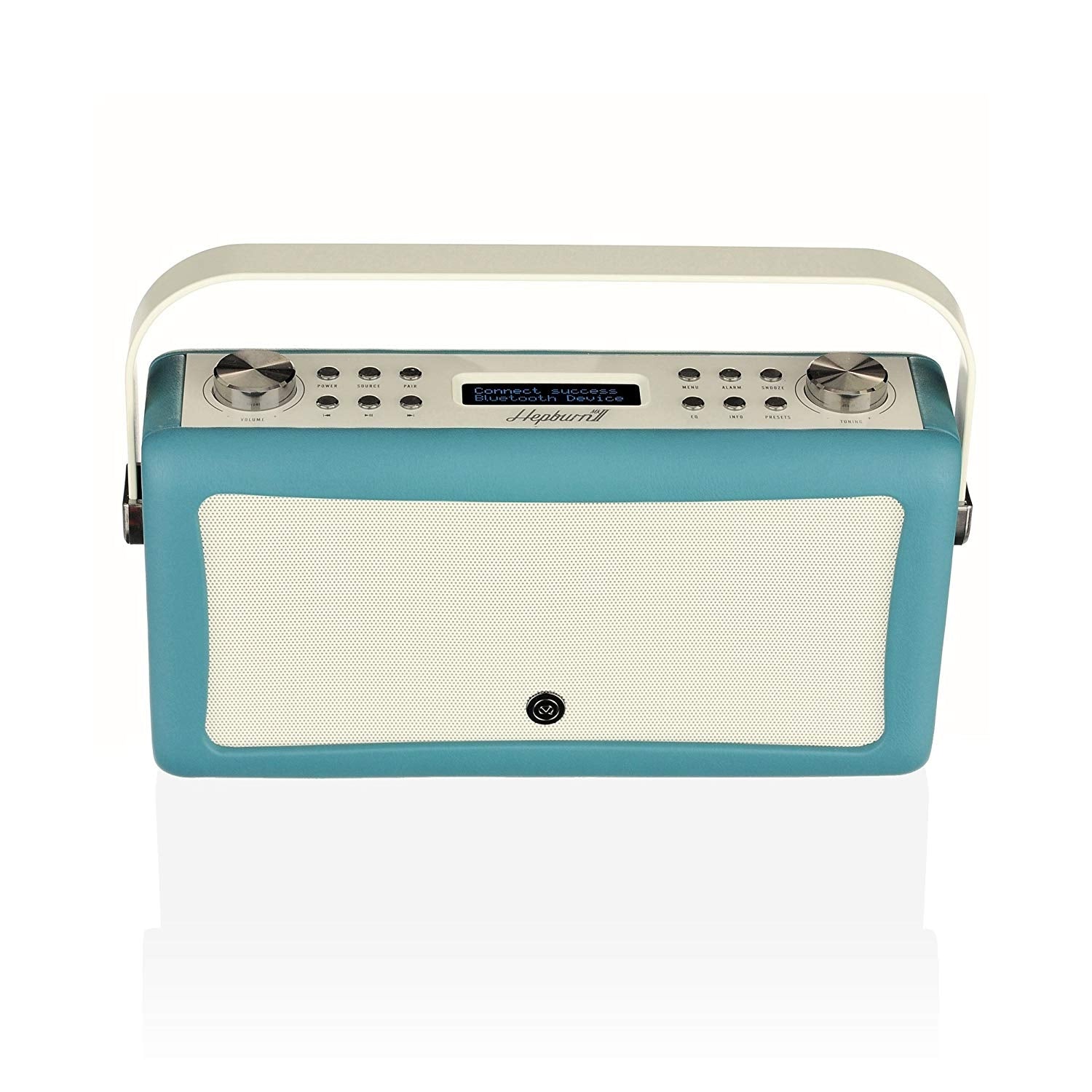 VQ Hepburn Mk II Portable DAB+/FM Radio & Bluetooth Speaker with Rechargeable Battery Pack in Teal - 5