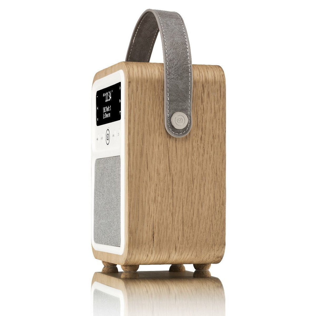 VQ Monty Portable DAB/FM Radio & Bluetooth Speaker with Rechargeable Battery Pack in Oak - 4
