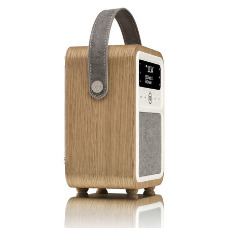 VQ Monty Portable DAB/FM Radio & Bluetooth Speaker with Rechargeable Battery Pack in Oak - 5