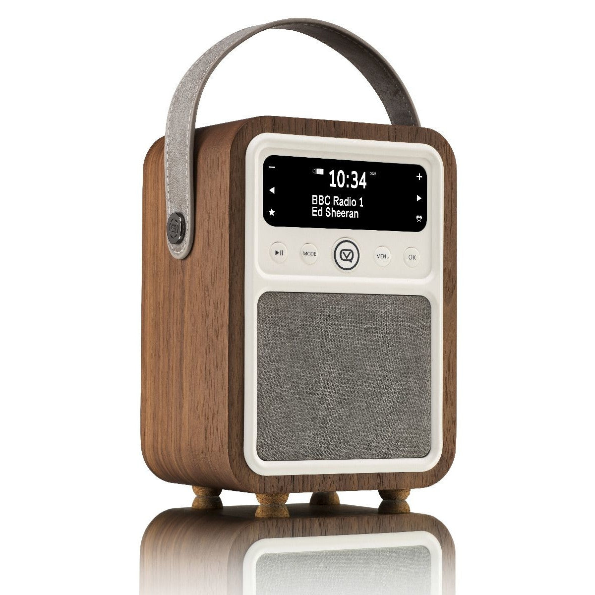 VQ Monty Portable DAB/FM Radio & Bluetooth Speaker with Rechargeable Battery Pack in Walnut - 2