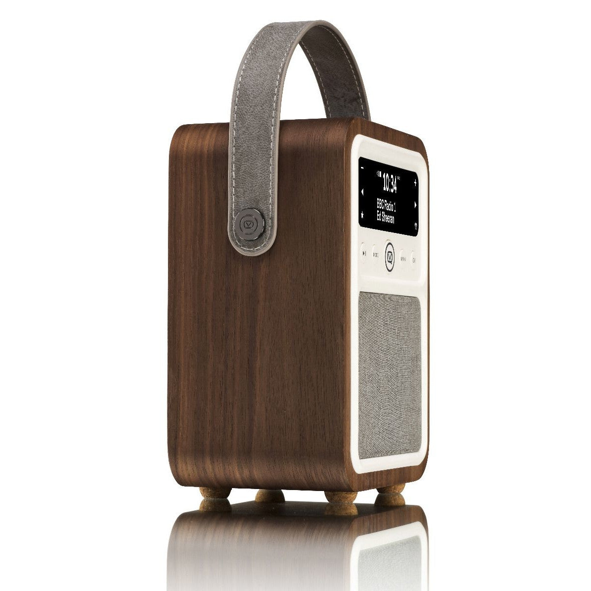 VQ Monty Portable DAB/FM Radio & Bluetooth Speaker with Rechargeable Battery Pack in Walnut - 5