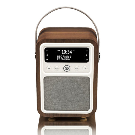 VQ Monty Portable DAB/FM Radio & Bluetooth Speaker with Rechargeable Battery Pack in Walnut - 6