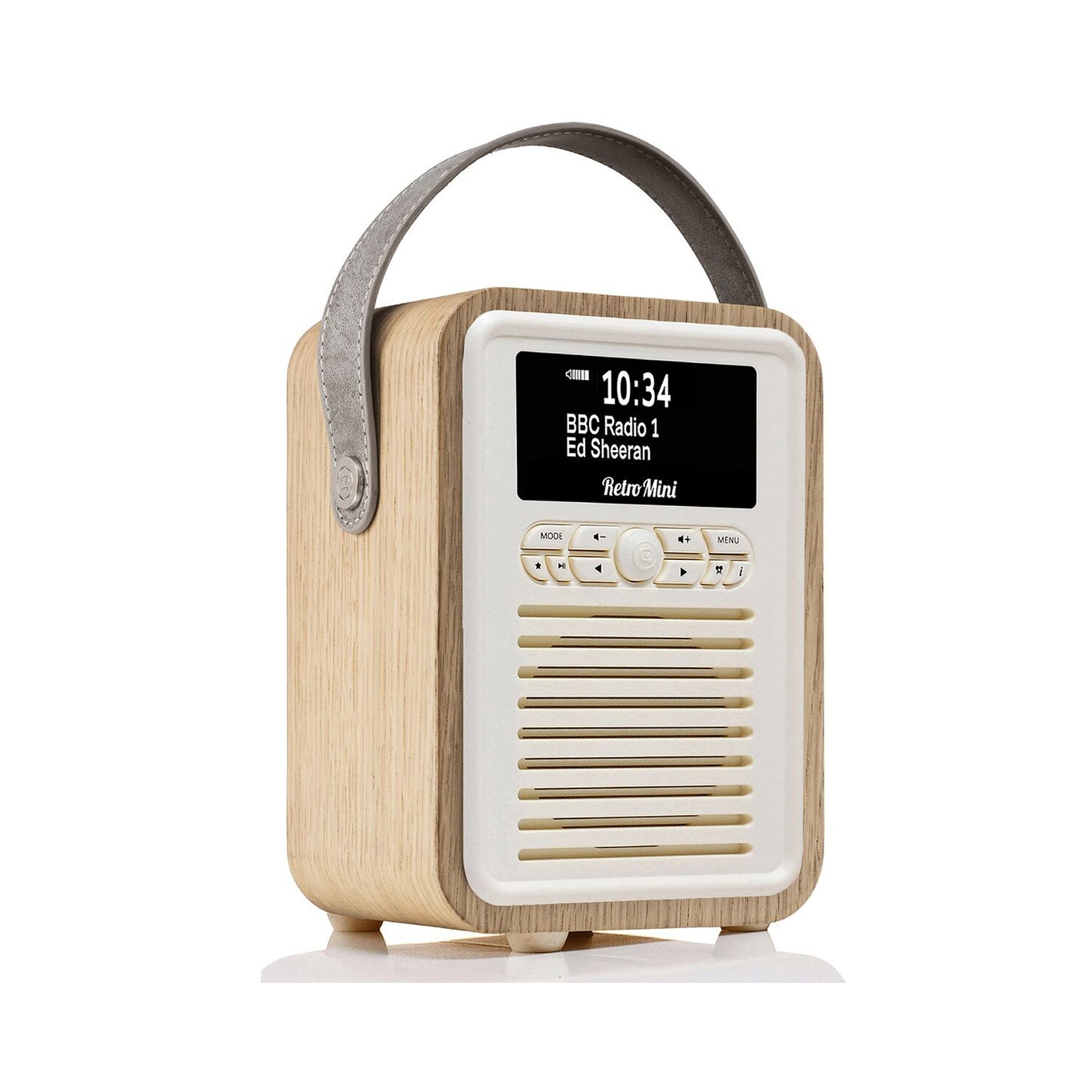 VQ Retro Mini Portable DAB & FM Radio with Bluetooth in Oak Digital Radios VQ   