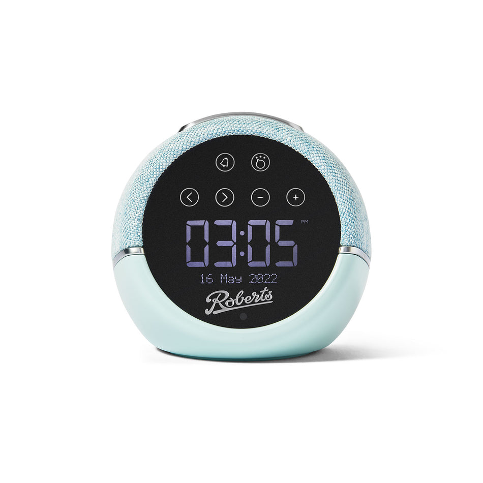 Roberts Zen Plus Radio Alarm Clock in Duck Egg Blue